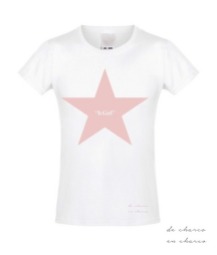 camiseta niña it girl estrella rosa 2 www.decharcoencharco.com